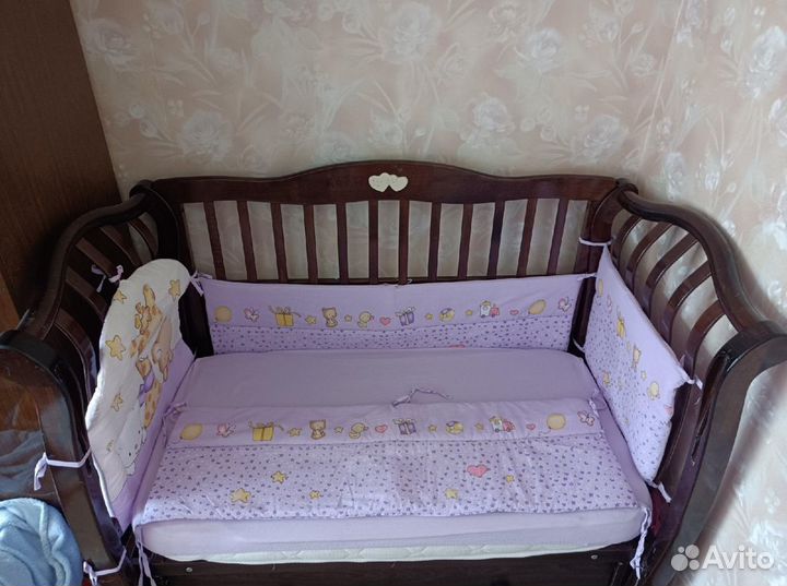Кроватка Простыни Мобиль новый