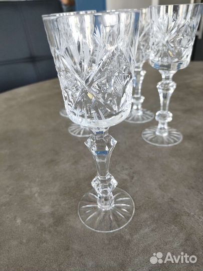 Хрустальные фужеры гусь хрустальный СССР