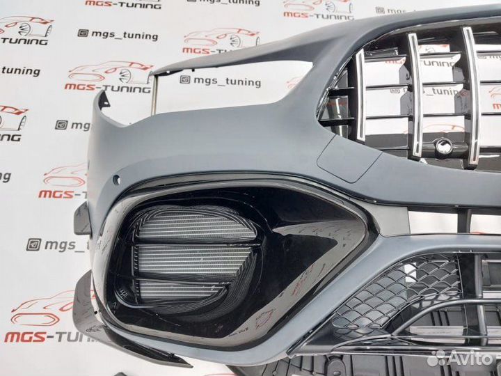 Передний бампер на Mercedes CLA C118 стиль 45 AMG