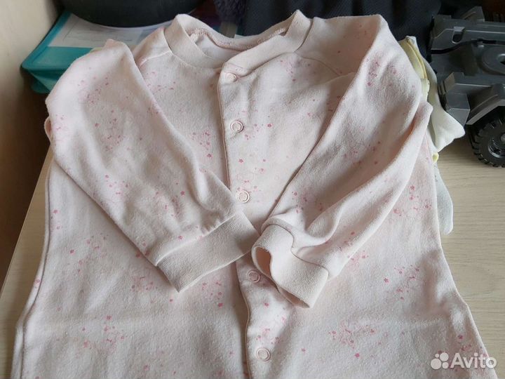 Комбинезоны на девочку хлопок 2 штуки/размер 62 см