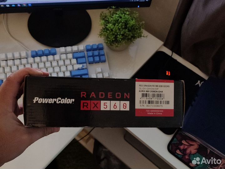 Видеокарта rx560 2gb