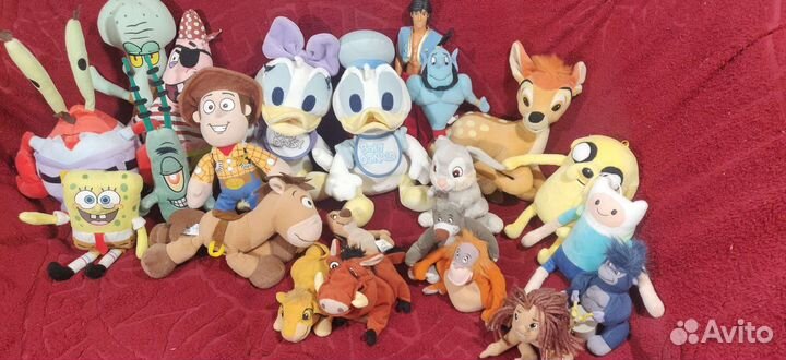 Мягкие игрушки Дисней, Макдональдс и Икеа