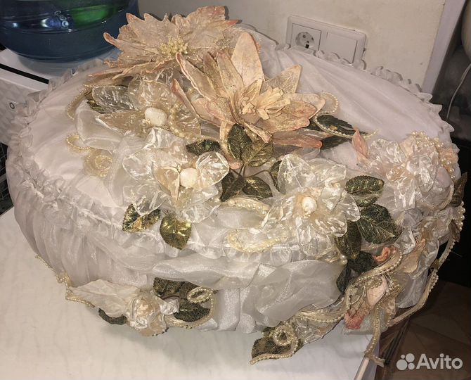 Свадебная корзина, бокалы,свечи торг