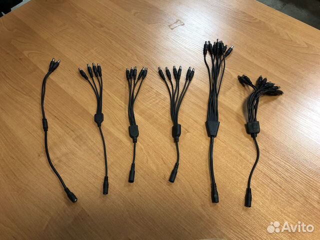 Разветвители питания на 2, 4, 5, 6, 9 хвостов