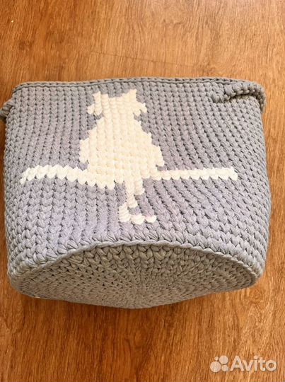Корзина новая с котом в стиле HM home