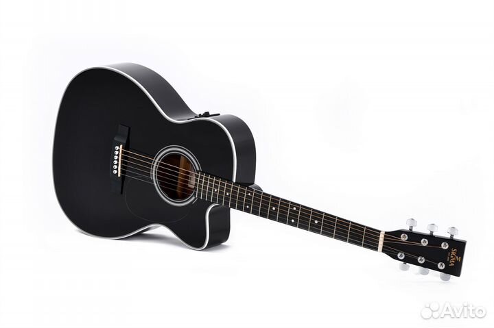 Электроакустическая гитара Sigma 000MC-1E-BK
