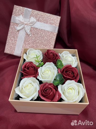 Подарок девушке, маме. Мыльные розы, букеты