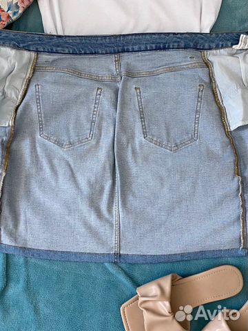 Юбка джинсовая, юбка женская 42р, мини-юбка
