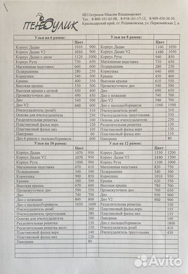 Основа для пчелоудалителя 10 рам