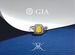 E1027 - Кольцо с природным желтым бриллиантом GIA