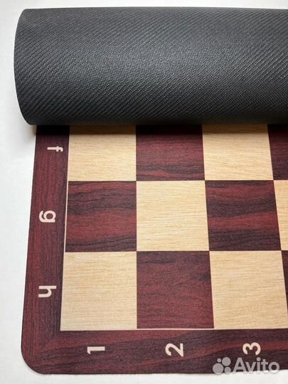Гибкая шахматная доска коричневая 51 см.(EVA)