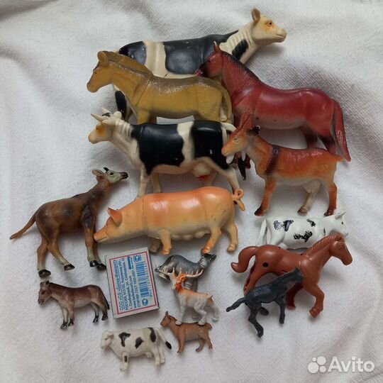 Дикие и домашние животные игрушки