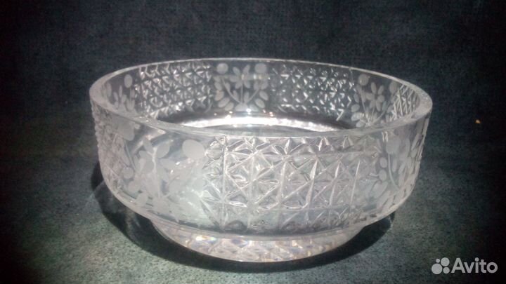 Салатница Хрустальная времён СССР