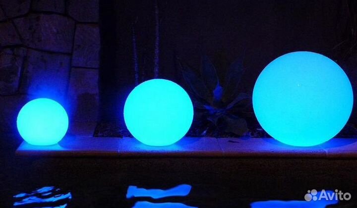 Светильники шары беспроводные с аккумулятором IP68