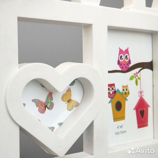 Фоторамка новая с часами