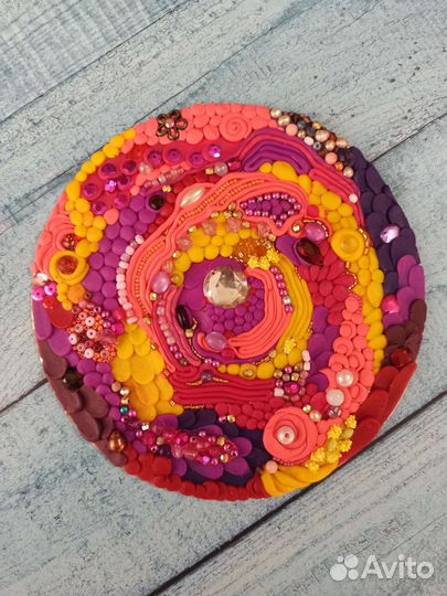 Картина пластилином, панно