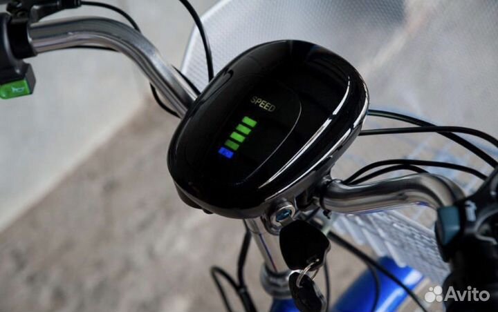 Трехколесный электровелосипед Чемпион (Зеленый)