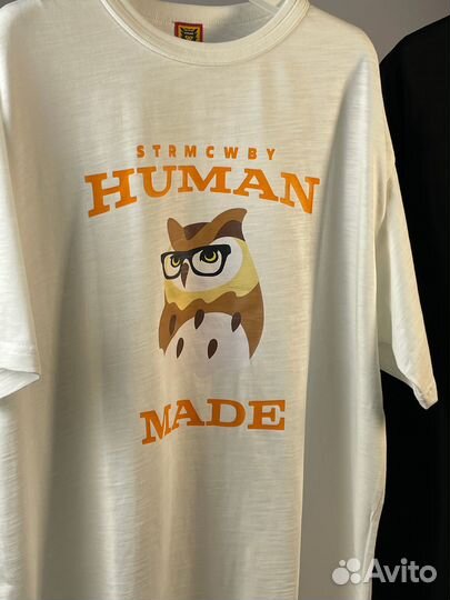 Футболка Human Made Mens Owl Glasses (Черная)