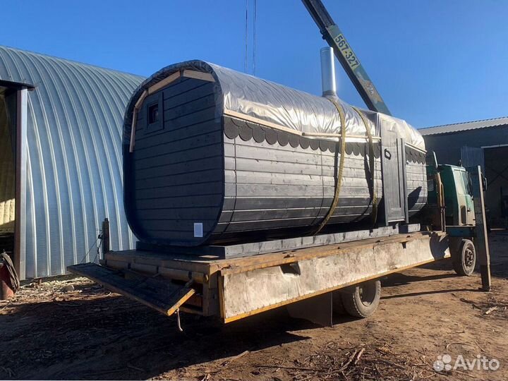 Баня-бочка с доставкой