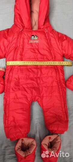 Зимний комбинезон для девочки 68