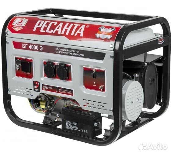 Электрогенератор бг 4000 Э Ресанта (Новый)