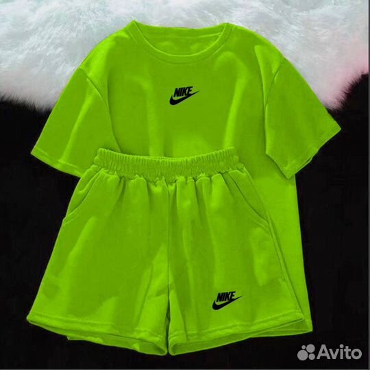 Костюм женский летний Nike с надписью 42-50