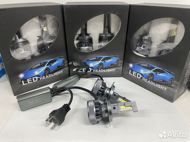 Светодиодные лампы v8 H4
