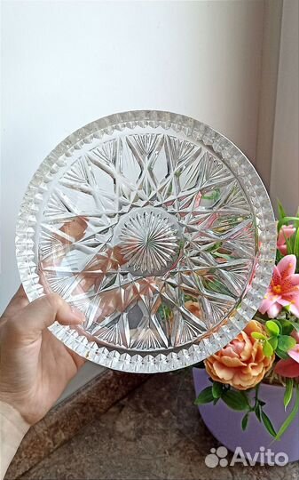 Вазочка хрустальная СССР салатница конфетница