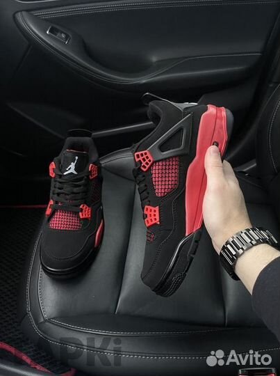 Nike Air Jordan 4 Black Red LUX