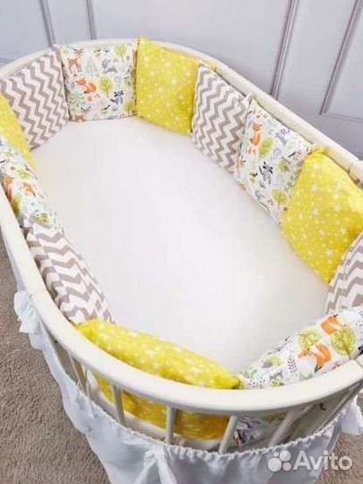 Бортики подушки в детскую кроватку