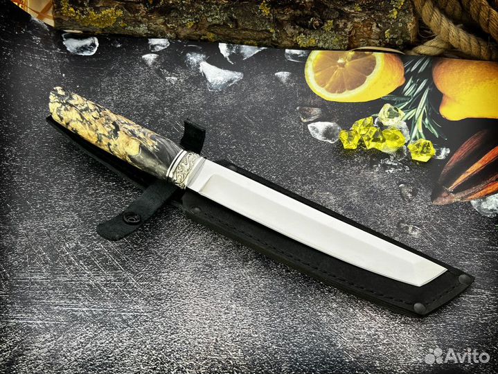 Японский нож большой кованая сталь Х12мф