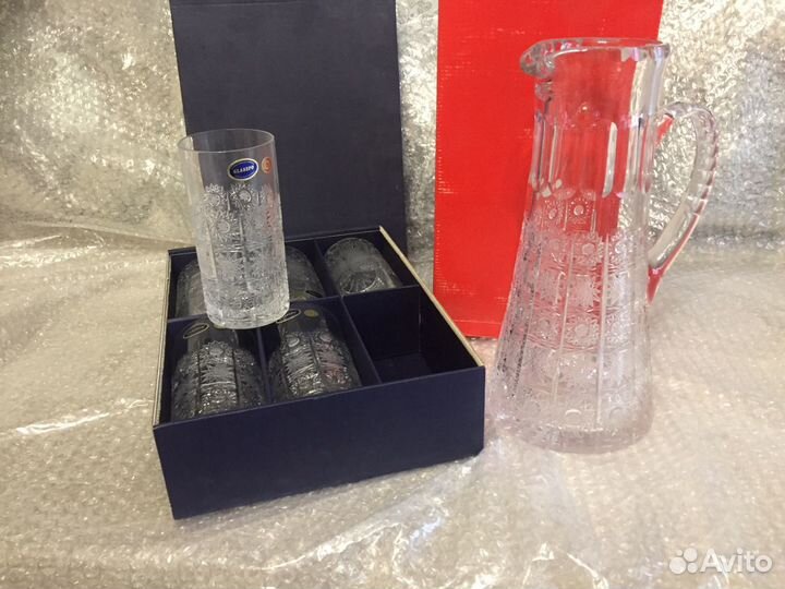 Кувшин Стаканы Хрусталь Чехословакия 90-е годы