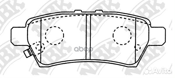 PN0430-nibk колодки дисковые з Nissan Pathfinder