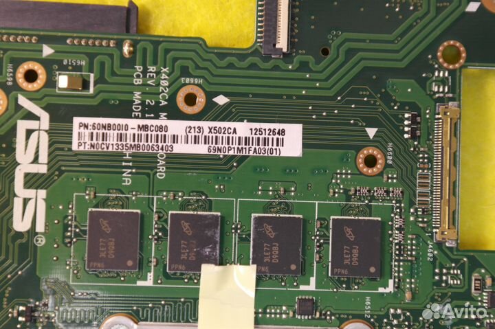 Платы для ноутбуков asus X402CA x502CA