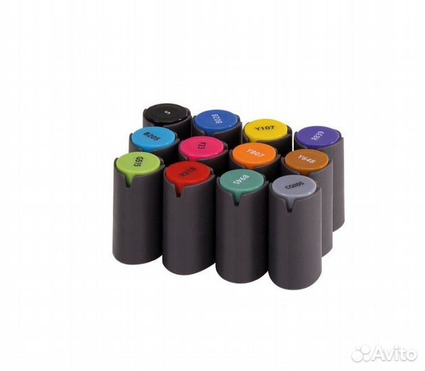 Маркеры для скетчинга двусторонние 12 шт., базовые