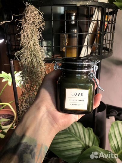 Hm home свеча в стеклянной банке