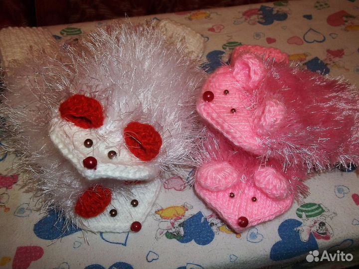 Варежки- ежики