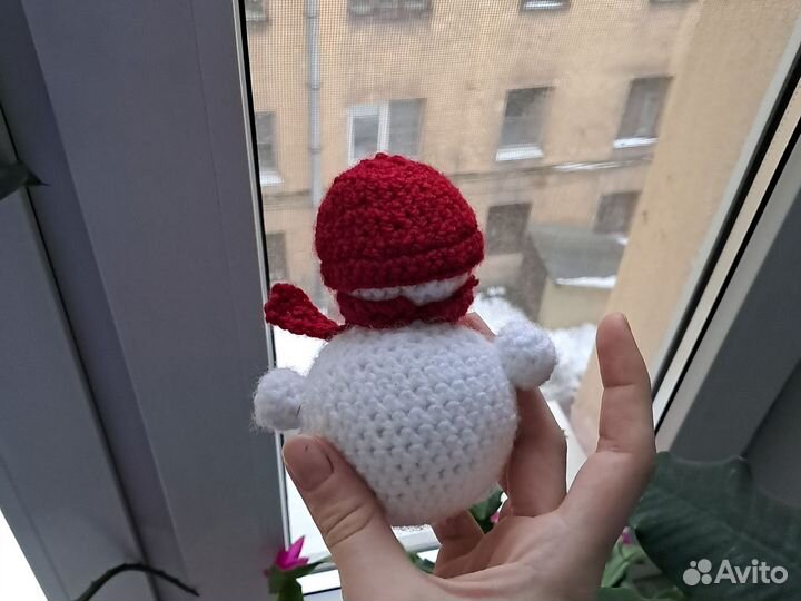 Вязаный снеговик