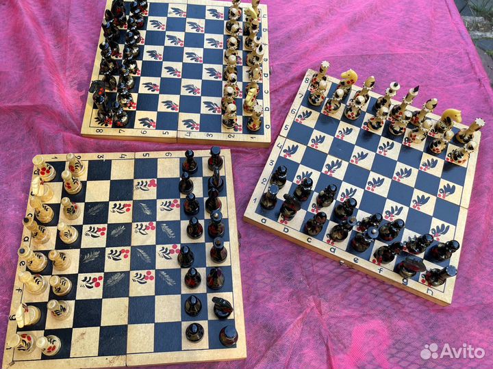 Шахматы деревянные ручной работы
