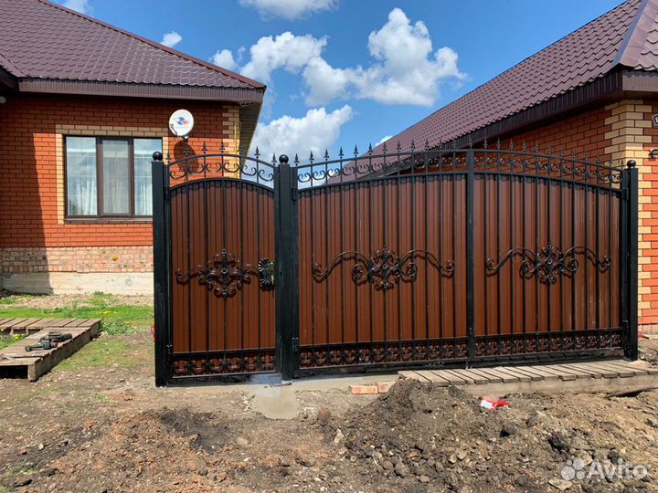 Ворота кованые