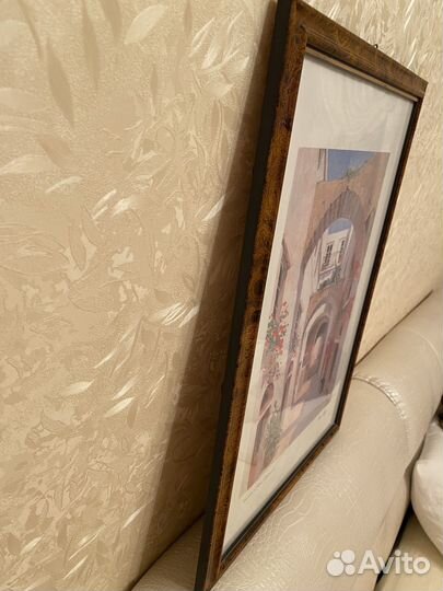 Картина постер в рамке под стеклом 38х52см