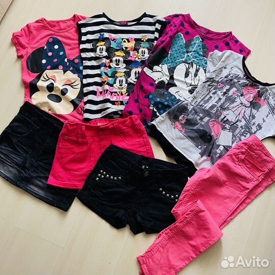 Пакет летних вещей на девочку 134 140 рост