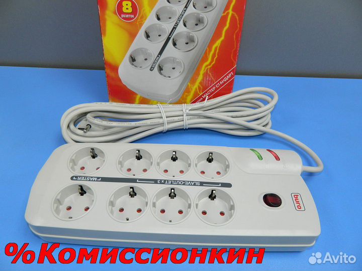 Сетевой фильтр новый Buro BU-MS/GR JAN2201