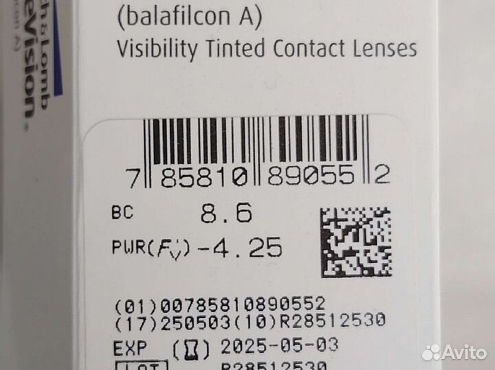 Контактные линзы ежемесячной замены