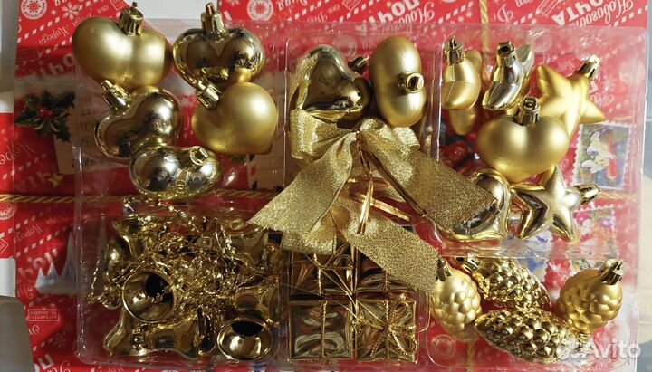 Набор новогодних игрушек IKEA б/у