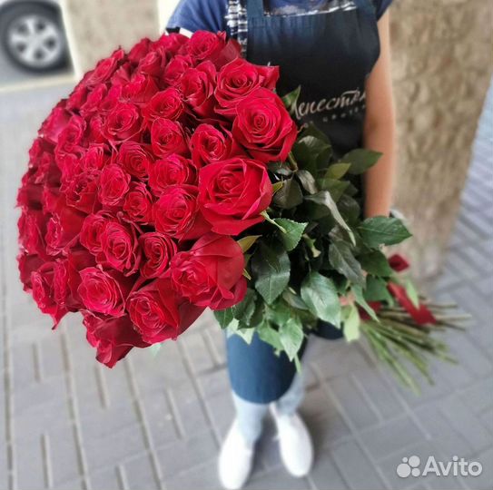 Высокие розы Доставка цветов