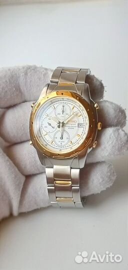 Seiko Chronograph позолота
