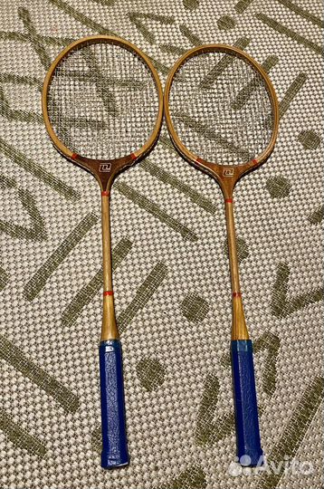 Ракетка для бадминтона СССР дерево крепкая