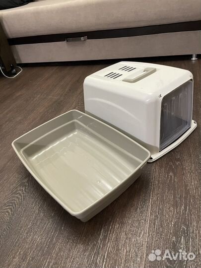 Кошачий лоток закрытый