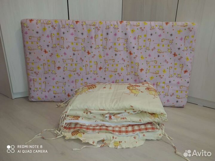 Детский матрас,бортики,постел.белье